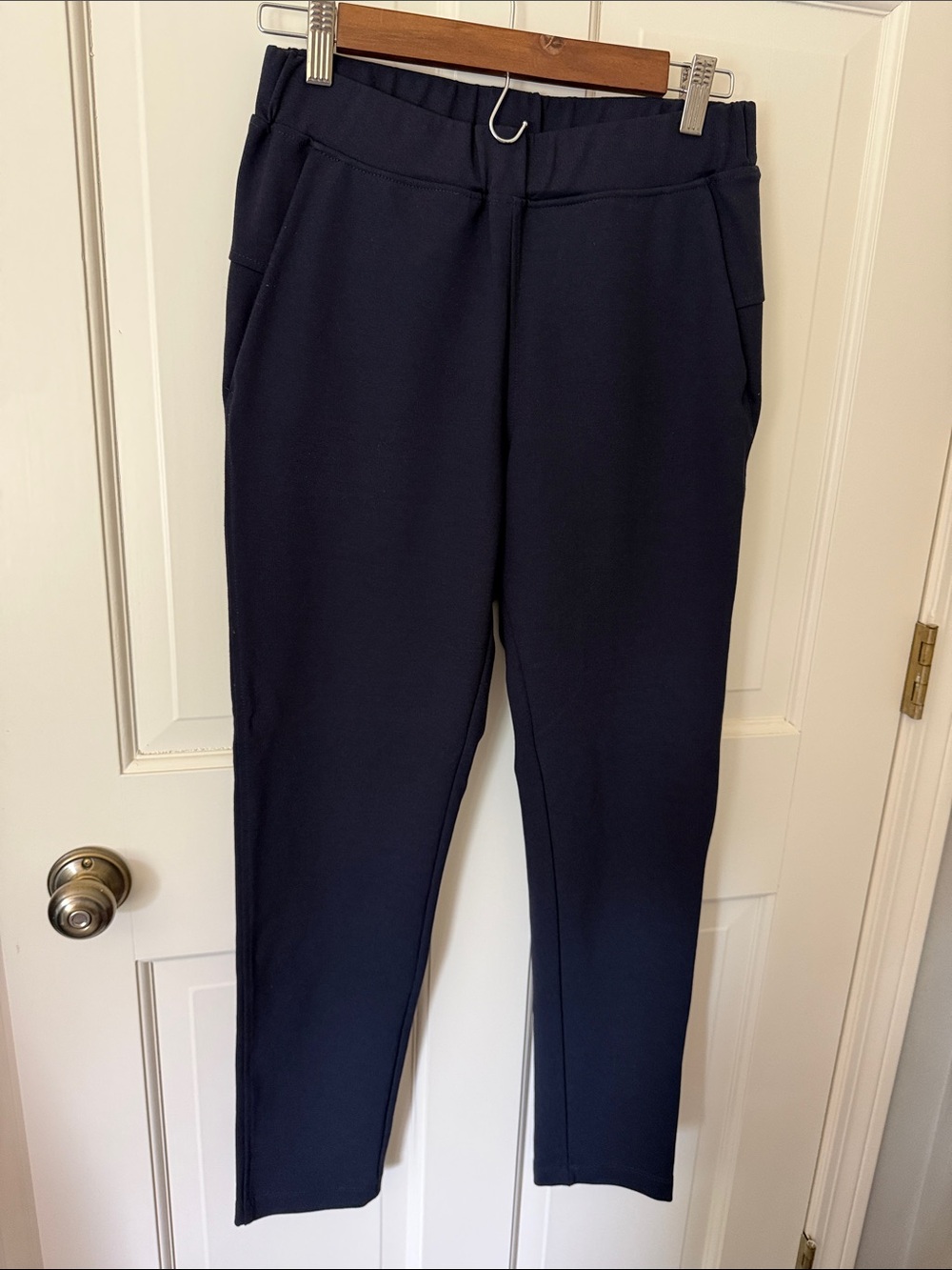 Straight Leg Women's Pants in Navy